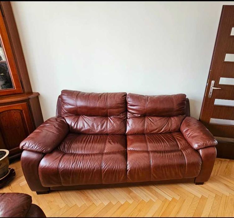 Skórzany zestaw wypoczynkowy