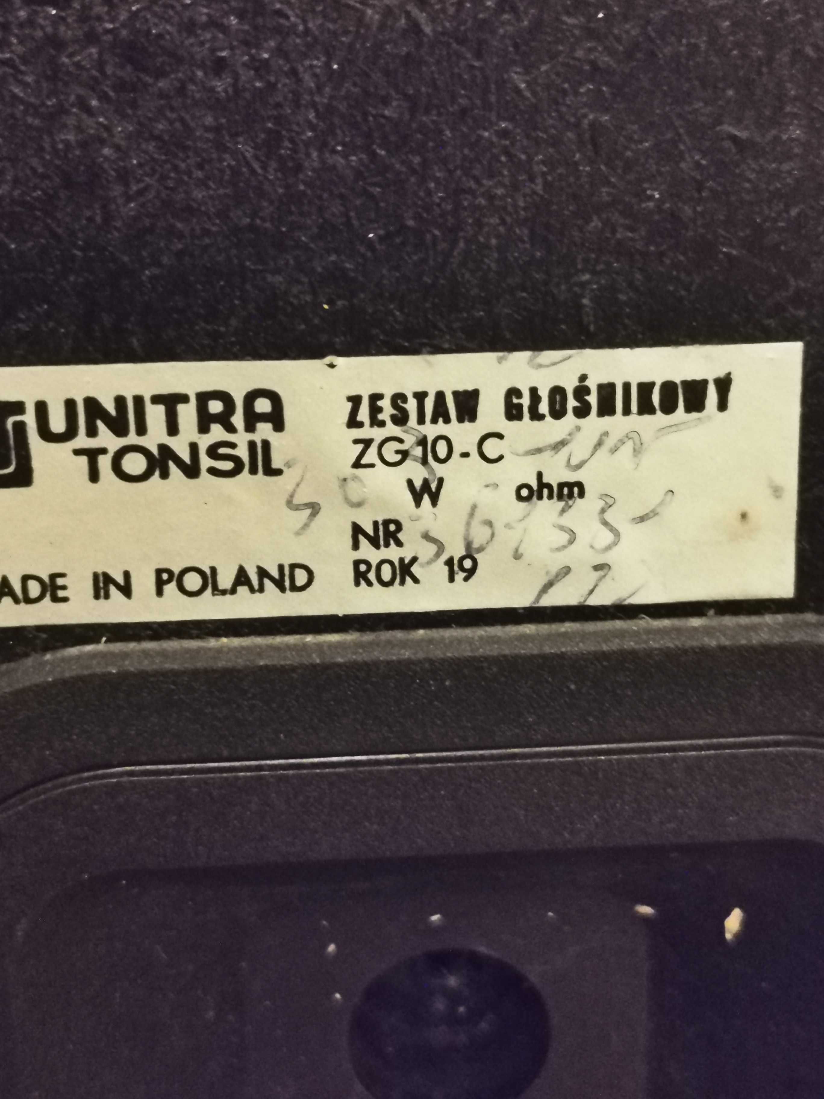 Kolumny głośnikowe UNITRA TONSIL ZG30C114 Hi-Fi 4 szt.