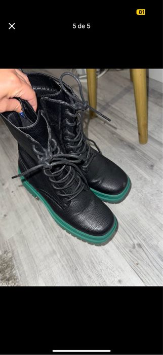 Botas seaside preto verde