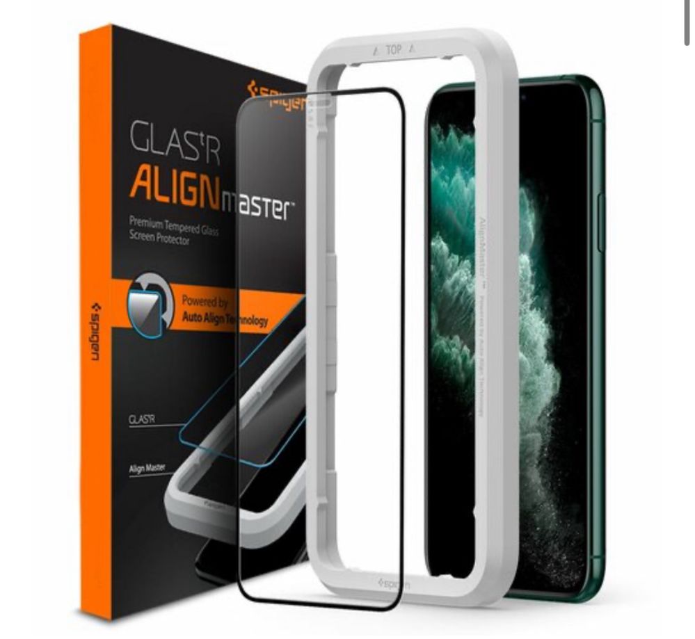 Szkło hartowane SPIGEN ALM Glass FC do Apple iPhone 11 Pro Max Czarny