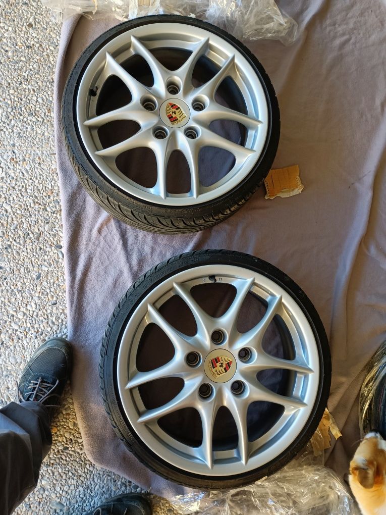 Jantes Porsche R17 com conversores 4x100