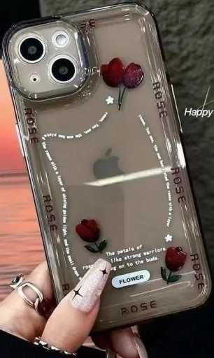 Etui PLECKI do Apple iPhone 13 / 14 KWIATY TECZA KOLORY