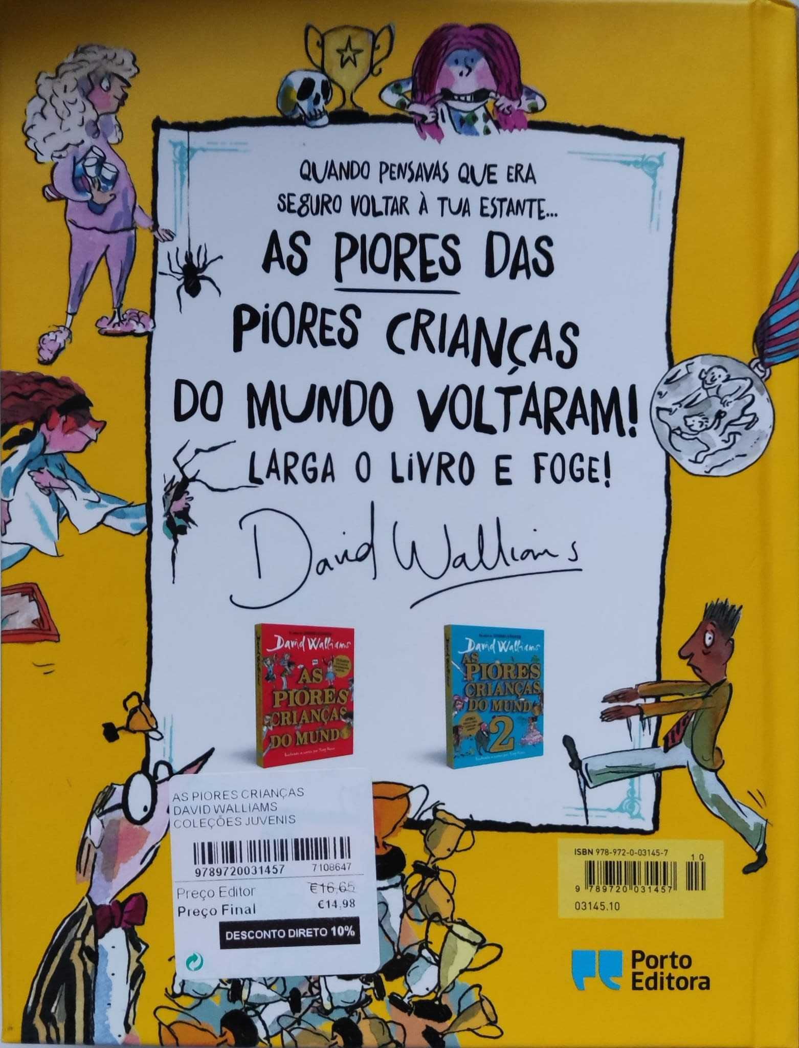 Livro "As piores crianças do Mundo 3"