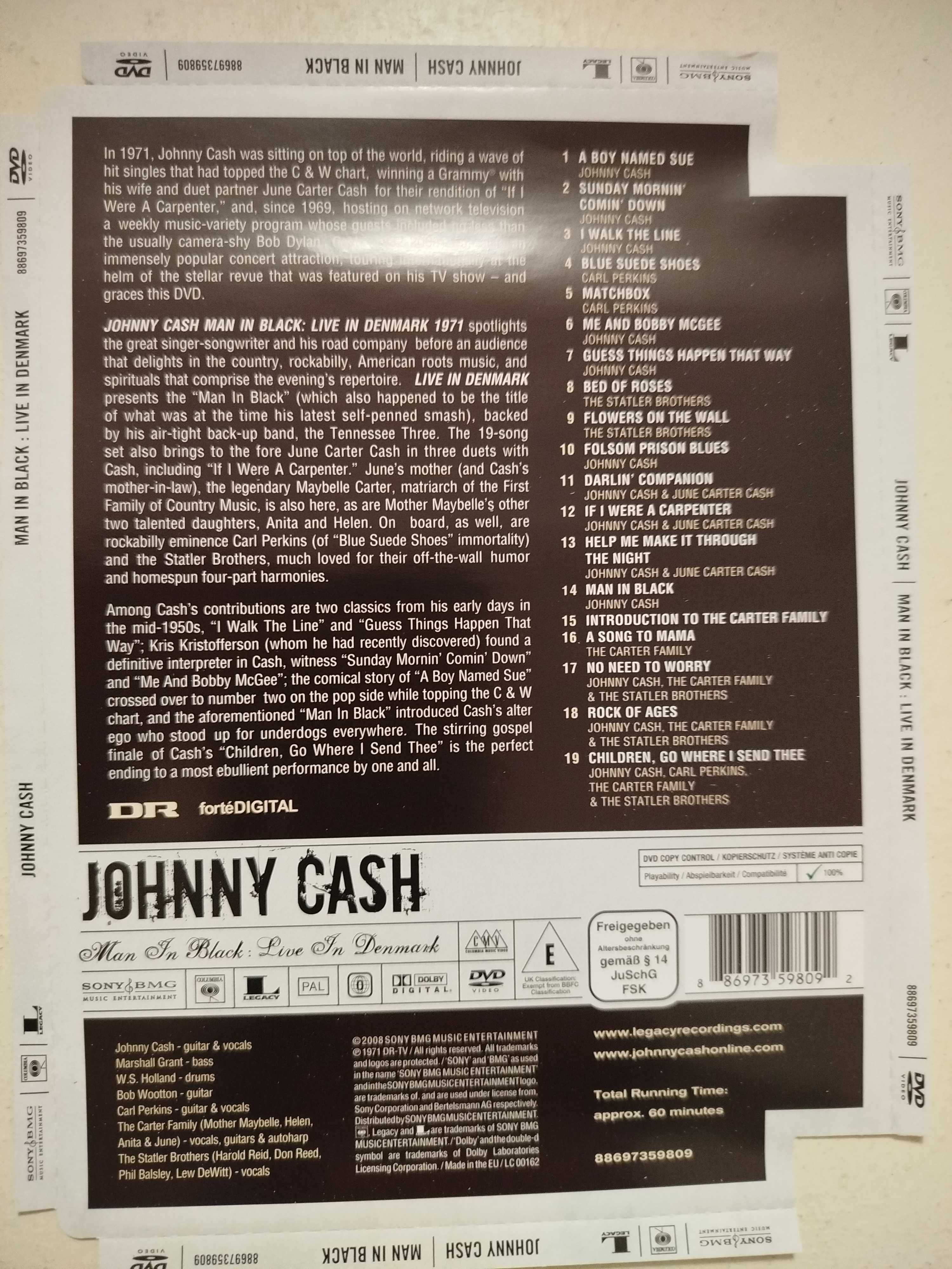 Johnny Cash Man in black Live in Denmark DVD