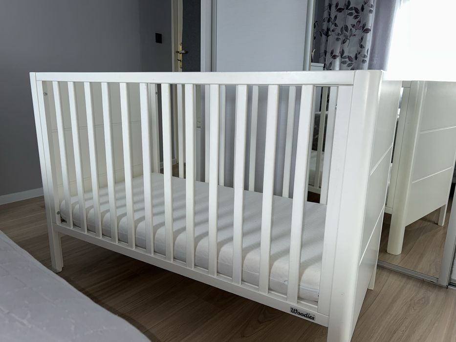 Łożeczko Woodies Smooth Cot 120x60