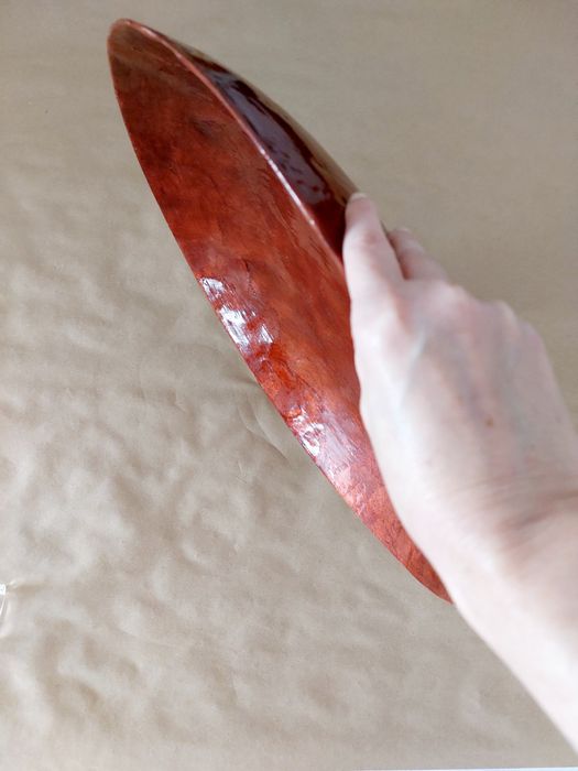 Prato em Madrepérola pintada