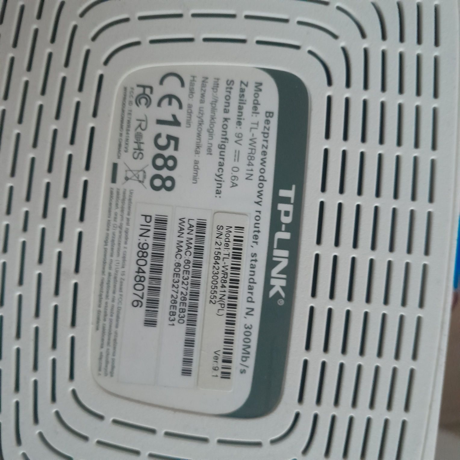 Router Tp-Link TL-WR841N