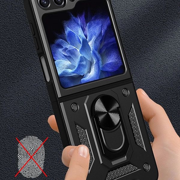 Etui Hybrid Armor Camshield do Z Flip 5/5G czarne