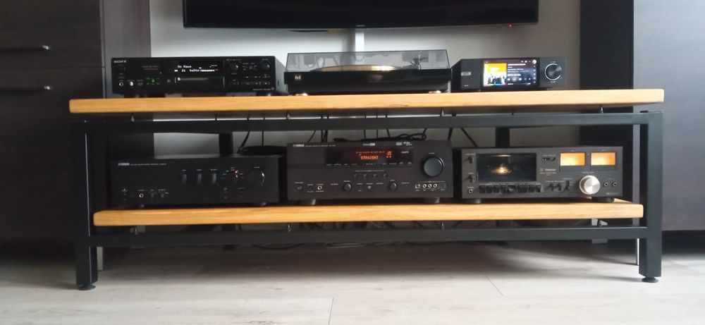 Stolik Hifi, szafka Rtv, regał dębowy na zamówienie