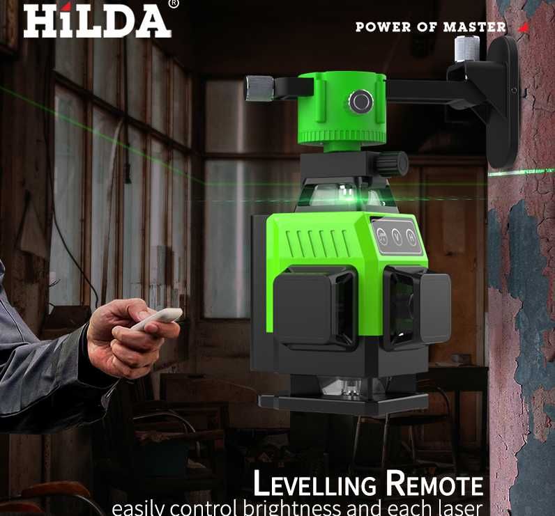 4D Hilda  Mini 16л азерний уровень рівень нивелир Зел Луч Новинка