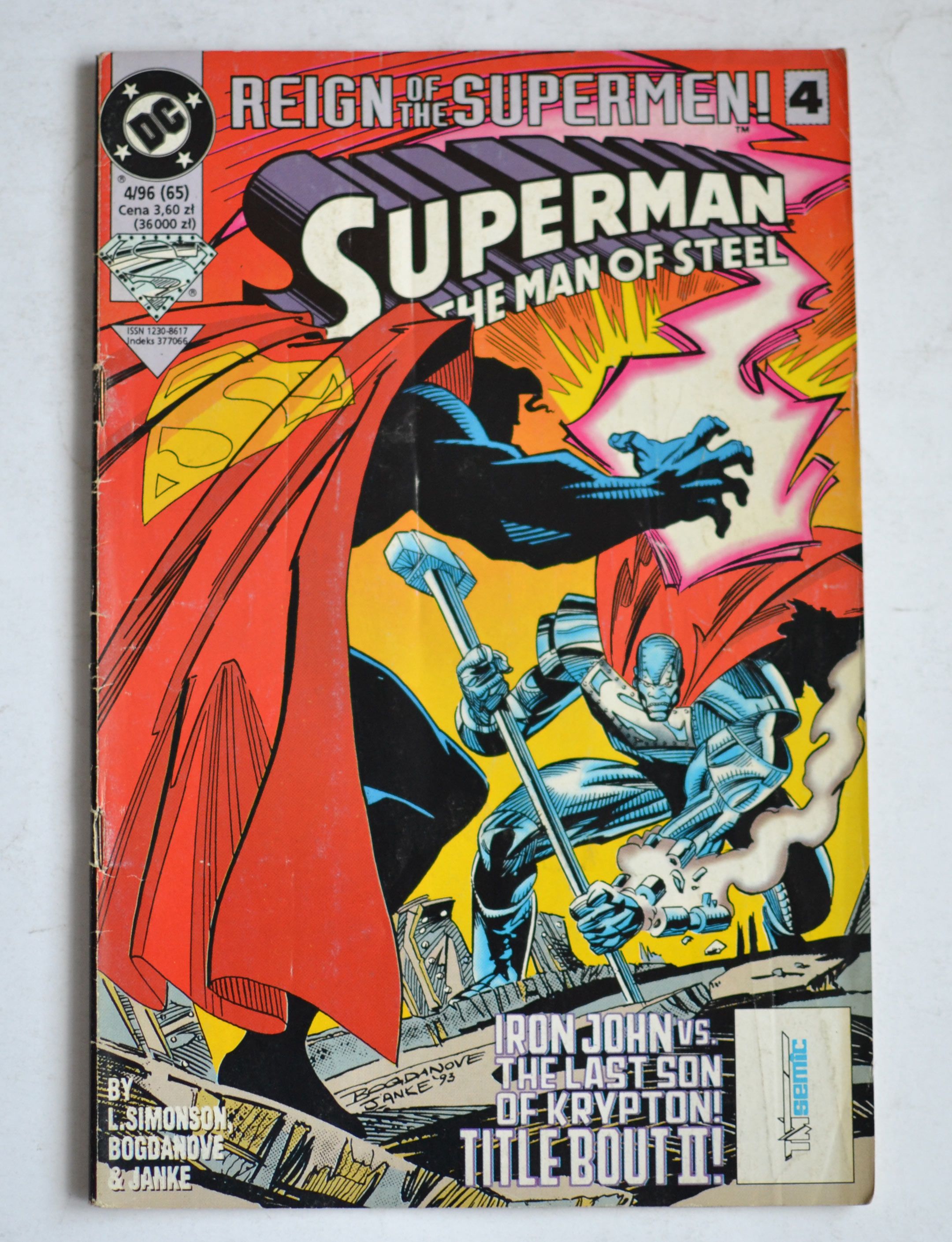 Komiks: Superman 4/96  Tm-Semic rezerwacja