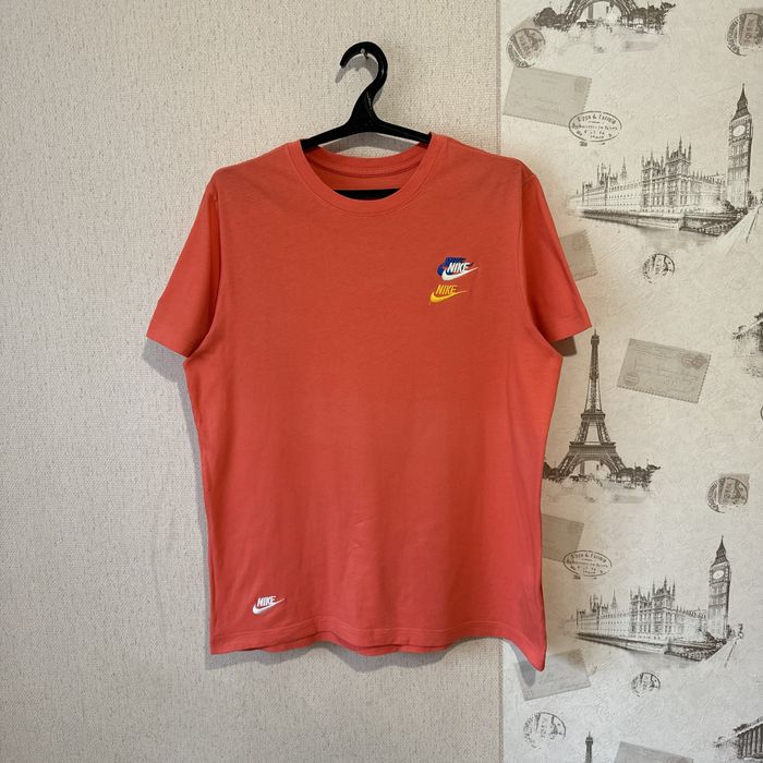 Футболка Nike оранжева чоловіча джордан стуссі кархарт армані дізель