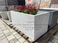 Donica betonowa ogrodowa beton architektoniczny 40x80x40 cm