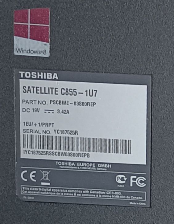 Peças Portátil Toshiba Satellite C855-1U7