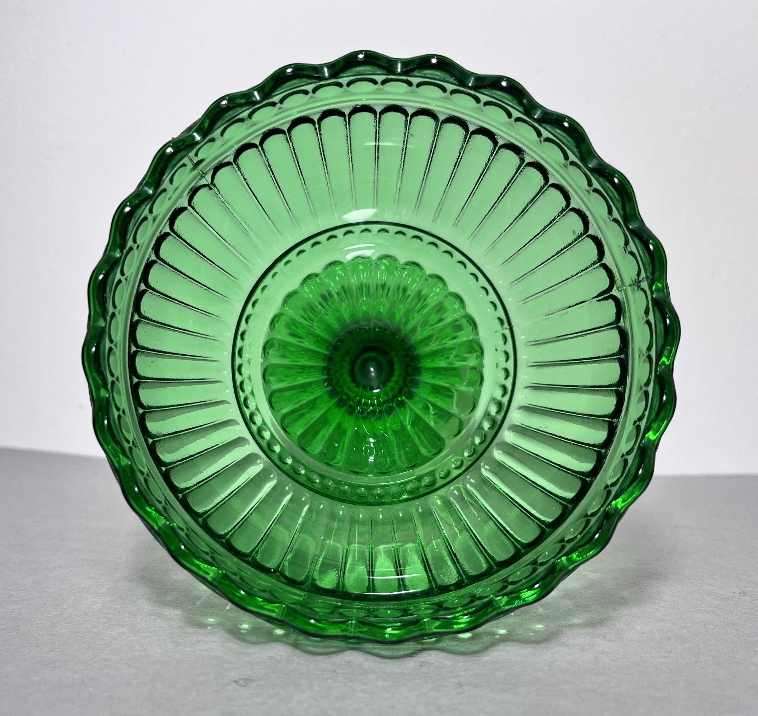 PRZECENA Szkło cukiernica pucharek Iittala Marimekko Finlandia zieLEŃ