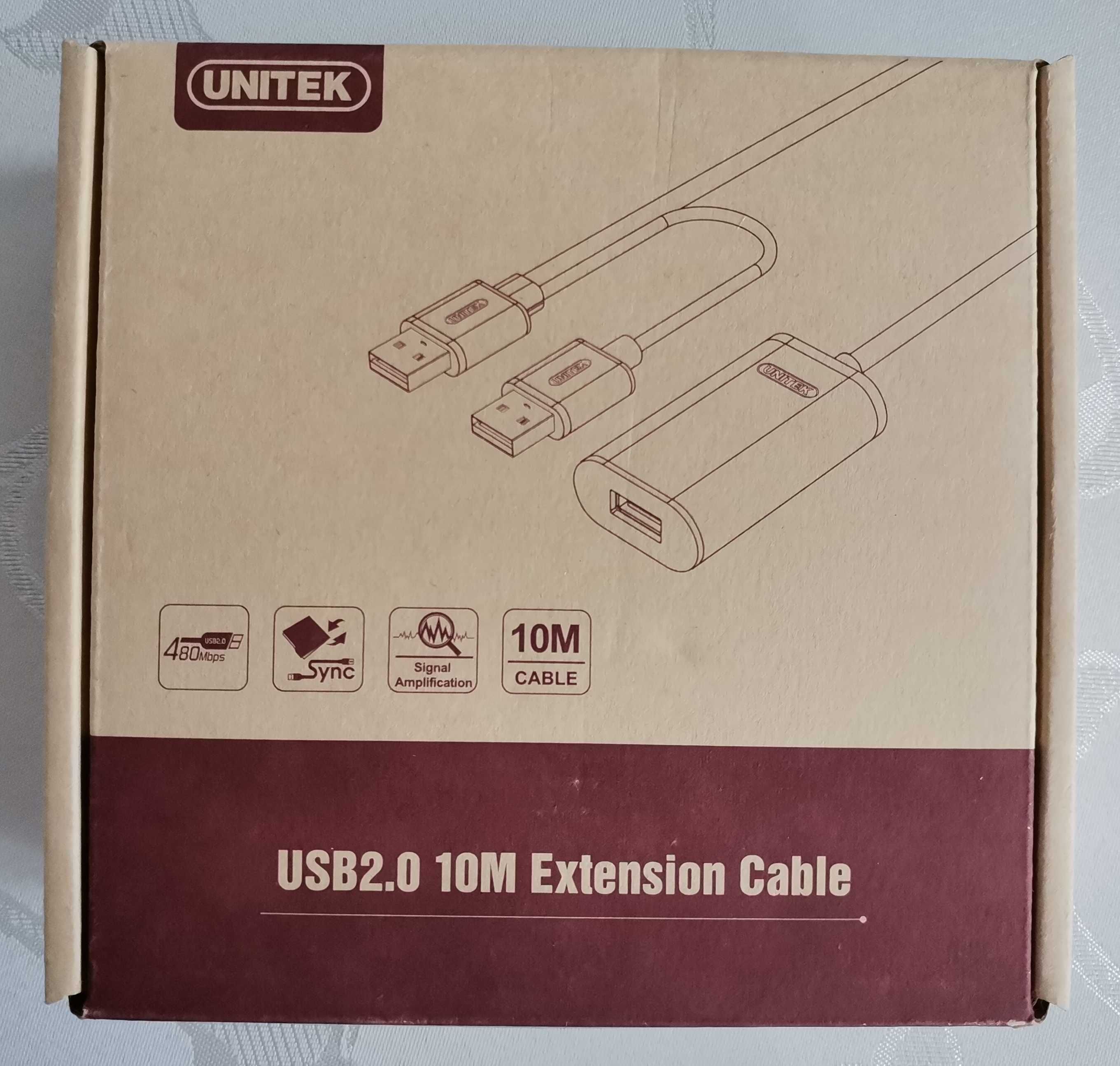Przedłużacz USB aktywny | Wzmacniacz USB 2.0 | Unitek Y-278/Unitek 278