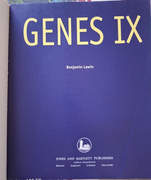 Genes IX, Benjamin Lewin