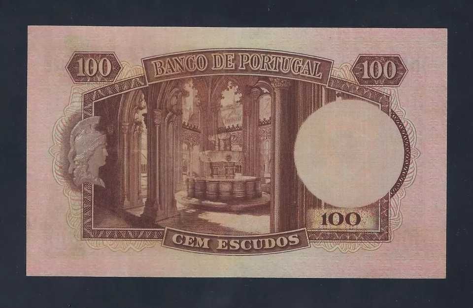 NOTA PORTUGAL  100 Escudos 1947 P-159 AU-UNC RARA DATA