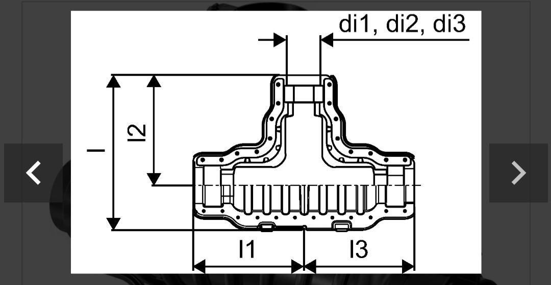 Uponor Ecoflex zestaw izolacyjny trójnik 200/175 .