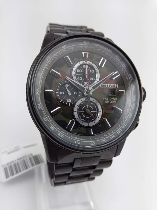 Ястребы Войны мужские военные часы Citizen CA0805-53X, заряд от солнца