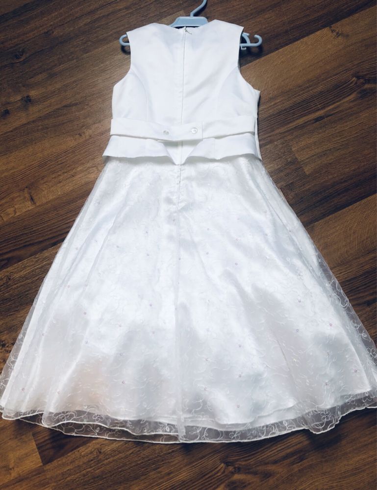 Elegancka sukienka komunijna wizytowa Bonnie Jean Usa ślub balowa