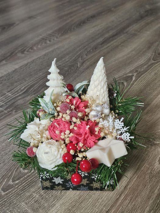 Flower box z wosku sojowego