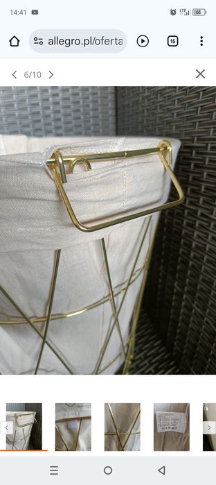 Kosz na pranie,bieliznę 18 litrow, 2 kosze!