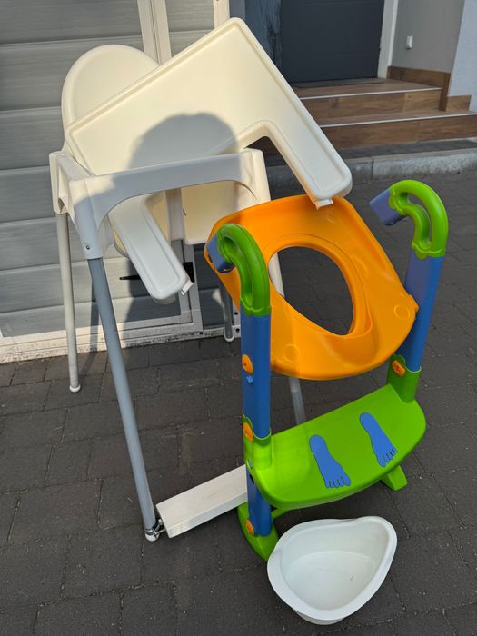 Krzesełko Ikea Antilop oraz nakładka na toaletę