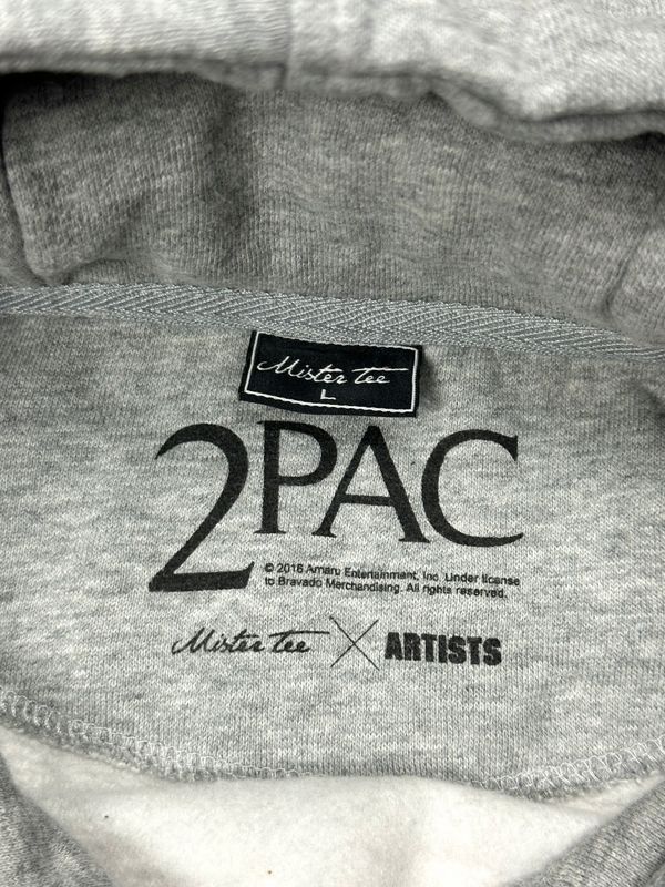 Mister Tee x Artist 2 Pac Bluza z Kapturem Hoodie z Nadrukiem r. L