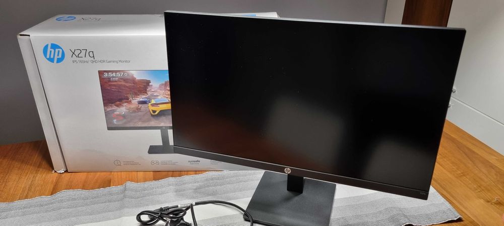 Monitor HP X27q - IPS - 16:9 - 27 cali - 165Hz - 2560x1440 WQHD