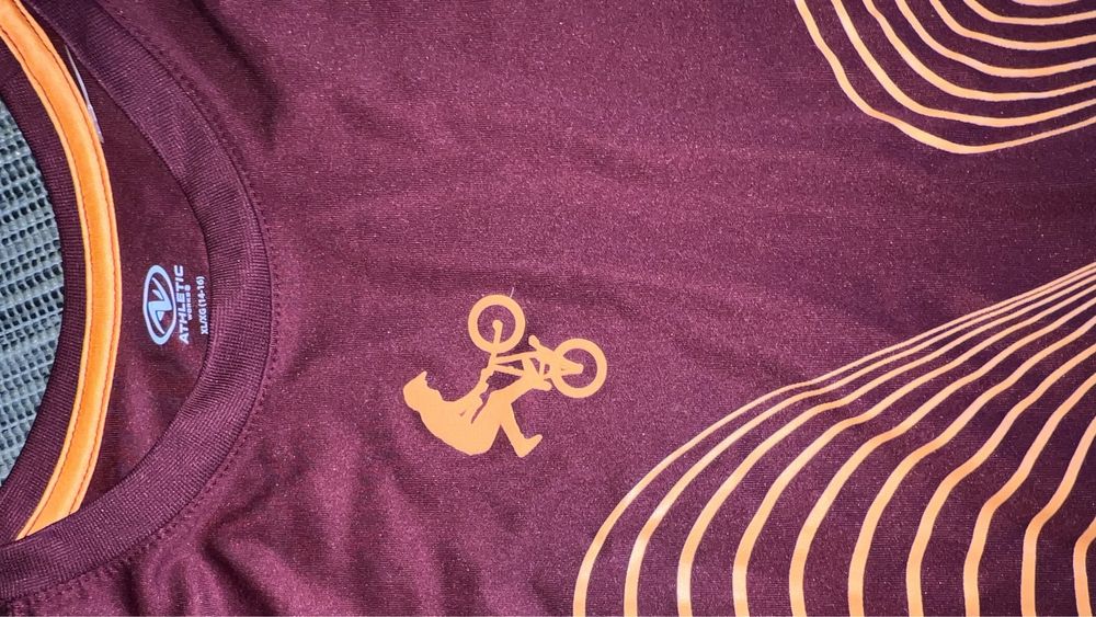 Sportowa koszulka dla chłopca na Rowery BMX Atleti c 152-800
