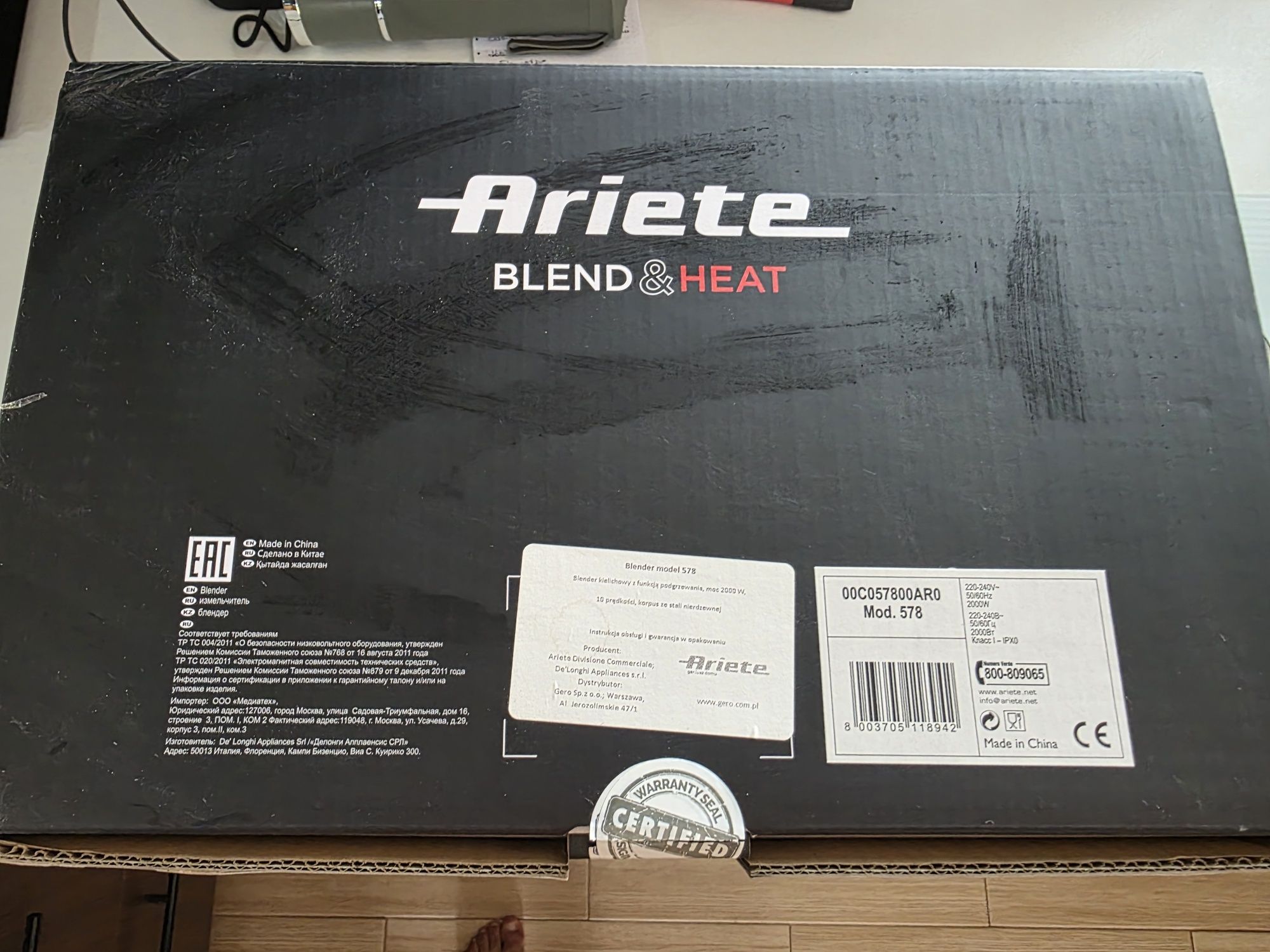 Blender Kielichowy Ariete 578, 2000w