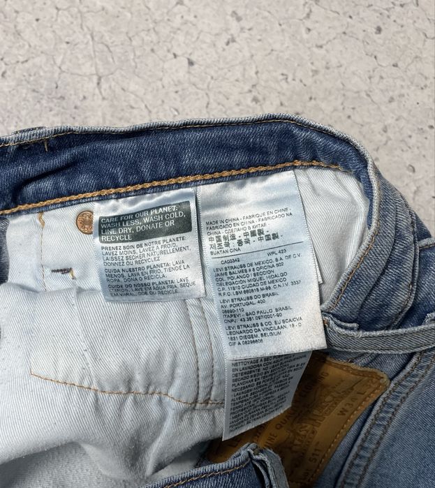 Мужские Джинсы Levis Strauss 511 34x32 Оригинал Светлые