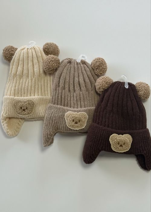 шапка вʼязана з флісом на завʼязках 45/52см