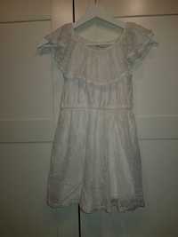 Biała, dziewczęca sukienka Monsoon 7-8 lat