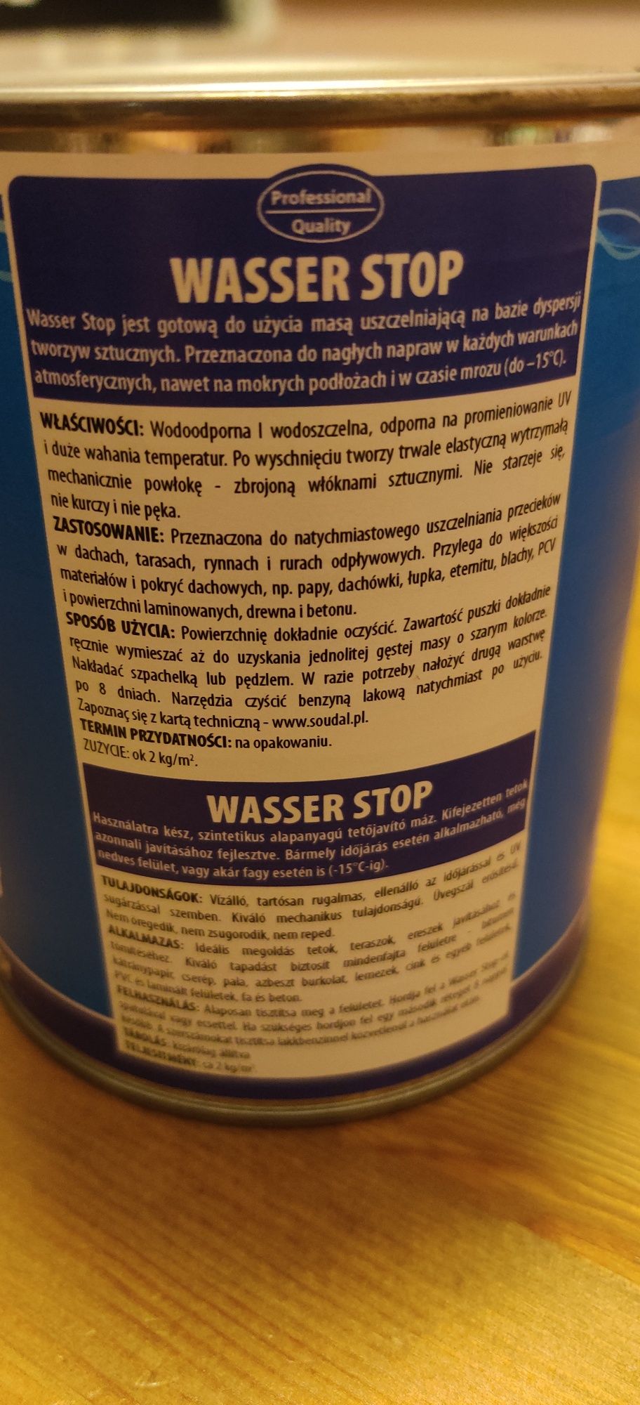 SOUDAL WASSER STOP powłoka wodoszczelna