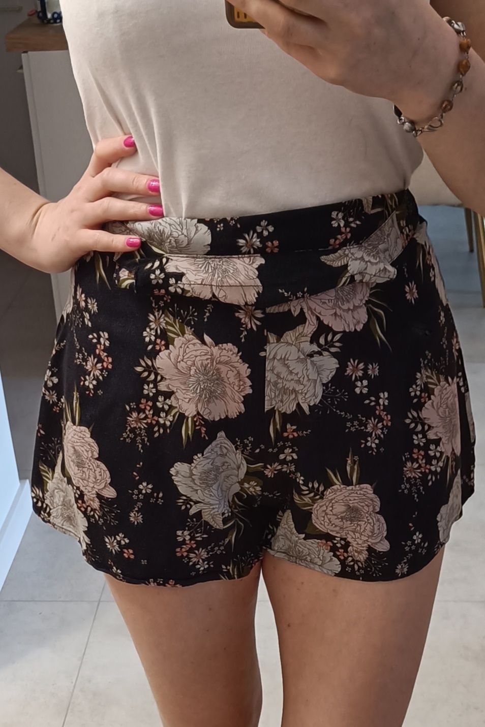 Ogrodniczki krótkie spodenki H&M 38 M wiskoza