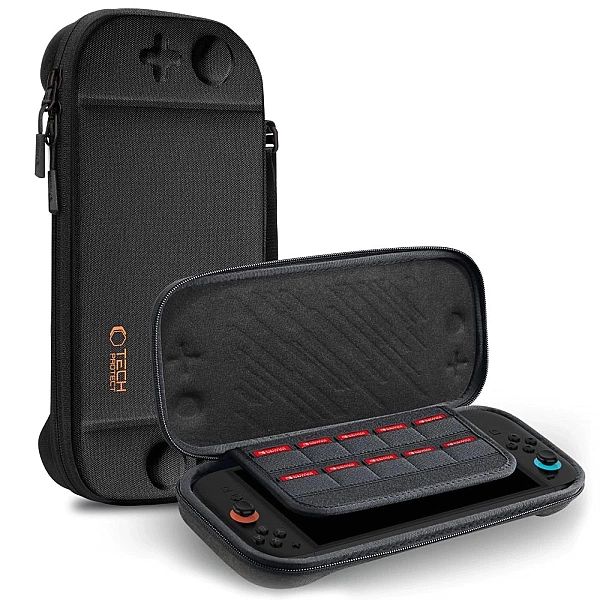Etui Tech-Protect Slim Pouch na Nintendo Switch 2 - czarne