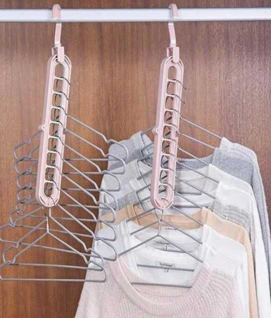 Wieszak organizer do szafy garderoby szary