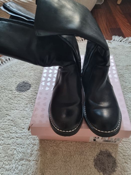 kozaki dla dziewczynki r.33 ccc nelli blu