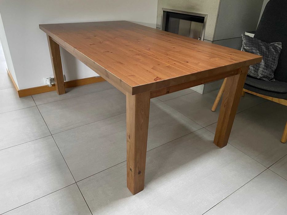 Stół drewniany + 6 krzeseł IKEA lite drewno