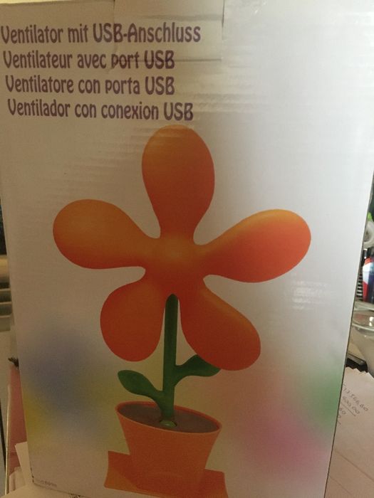 Ventoínha colorida com porta USB