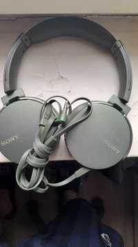 Słuchawki przewodowe Sony MDR-XB550 zielone - używane