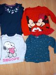 4 koszulki tshirty długi rekaw  110