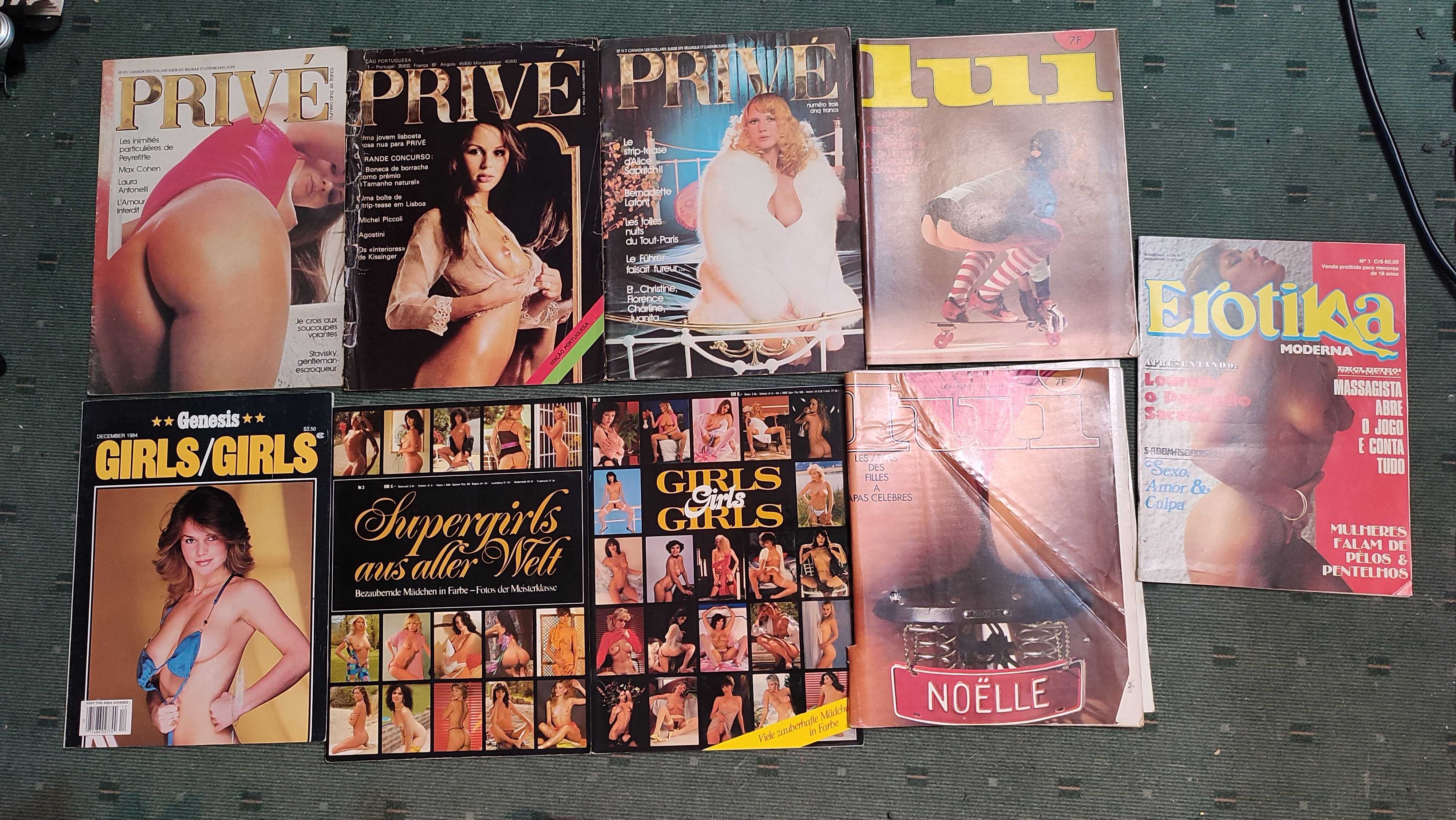 14 REvistas Eróticas Vintage - Anos 70 e 80
