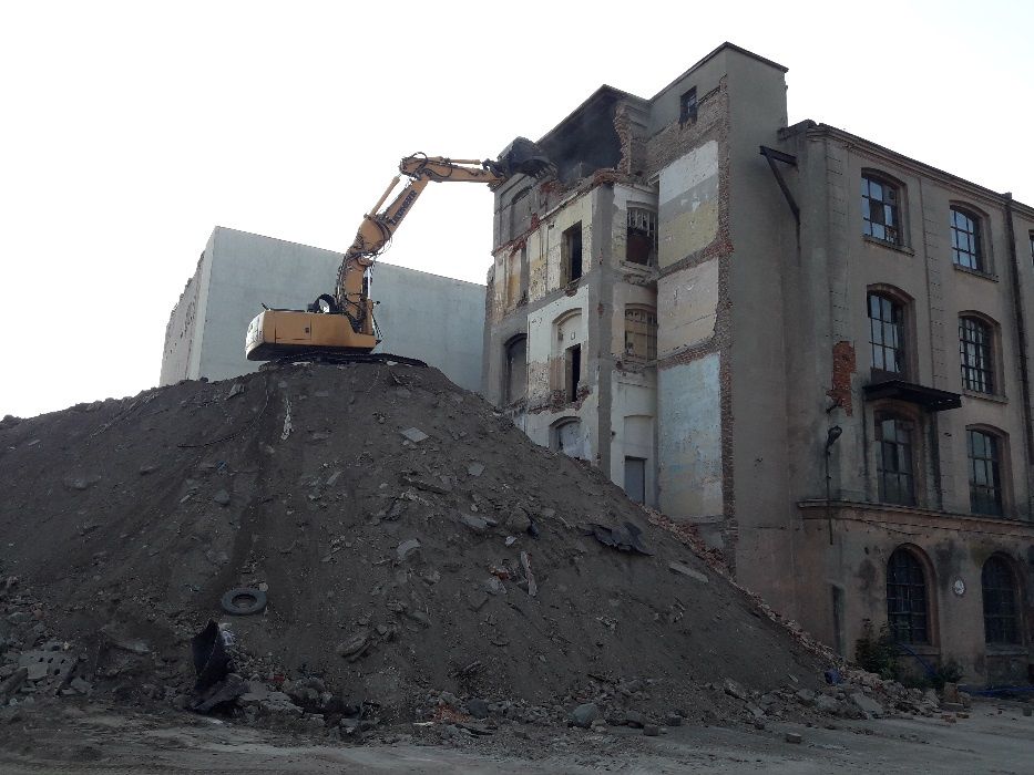 Rozbiórki, wyburzenia, kruszenie betonu, usługi sprzętem budowlanym