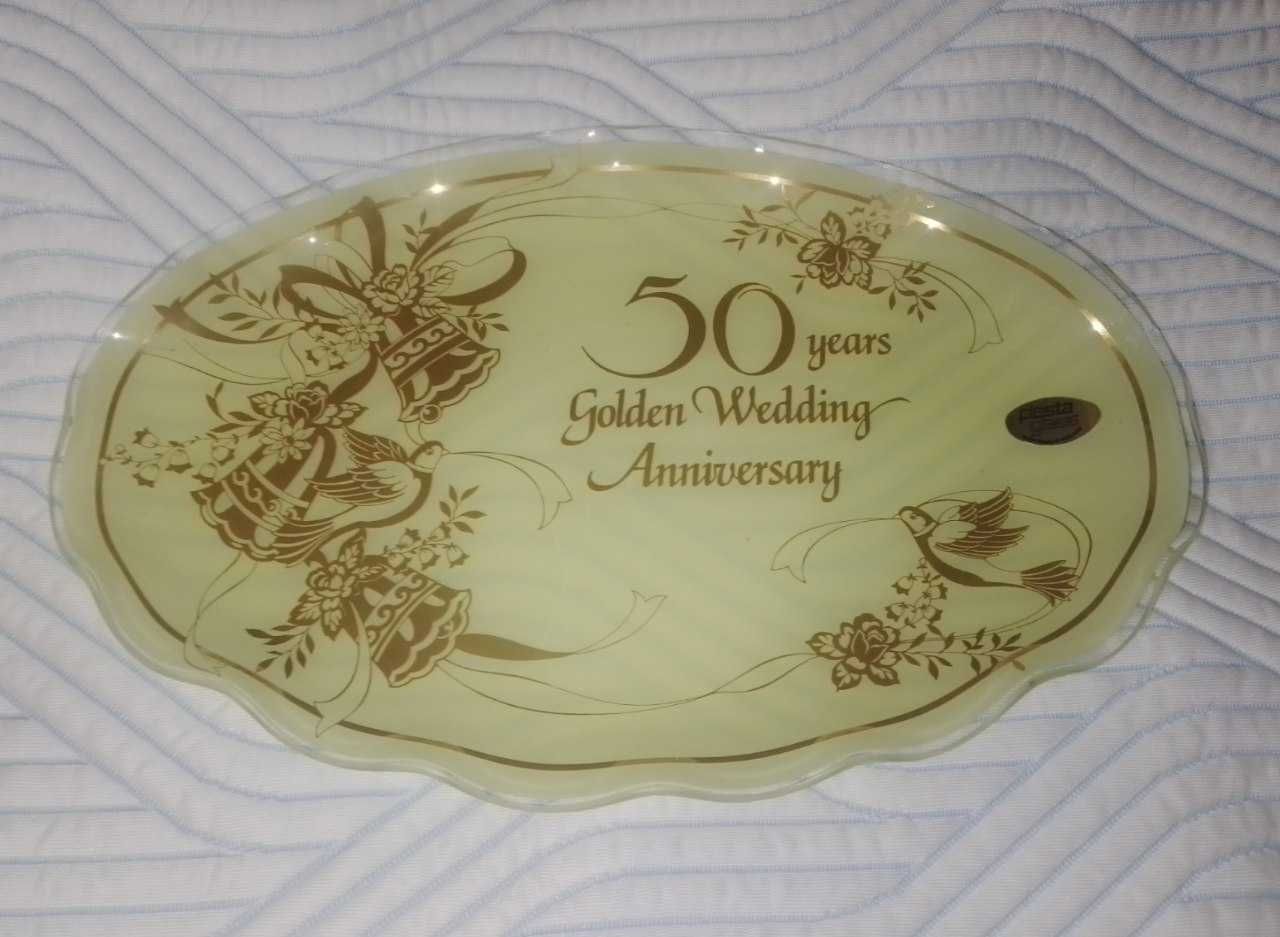 Блюдо FIESTA 50th Anniversary Pastel Yellow & Gold