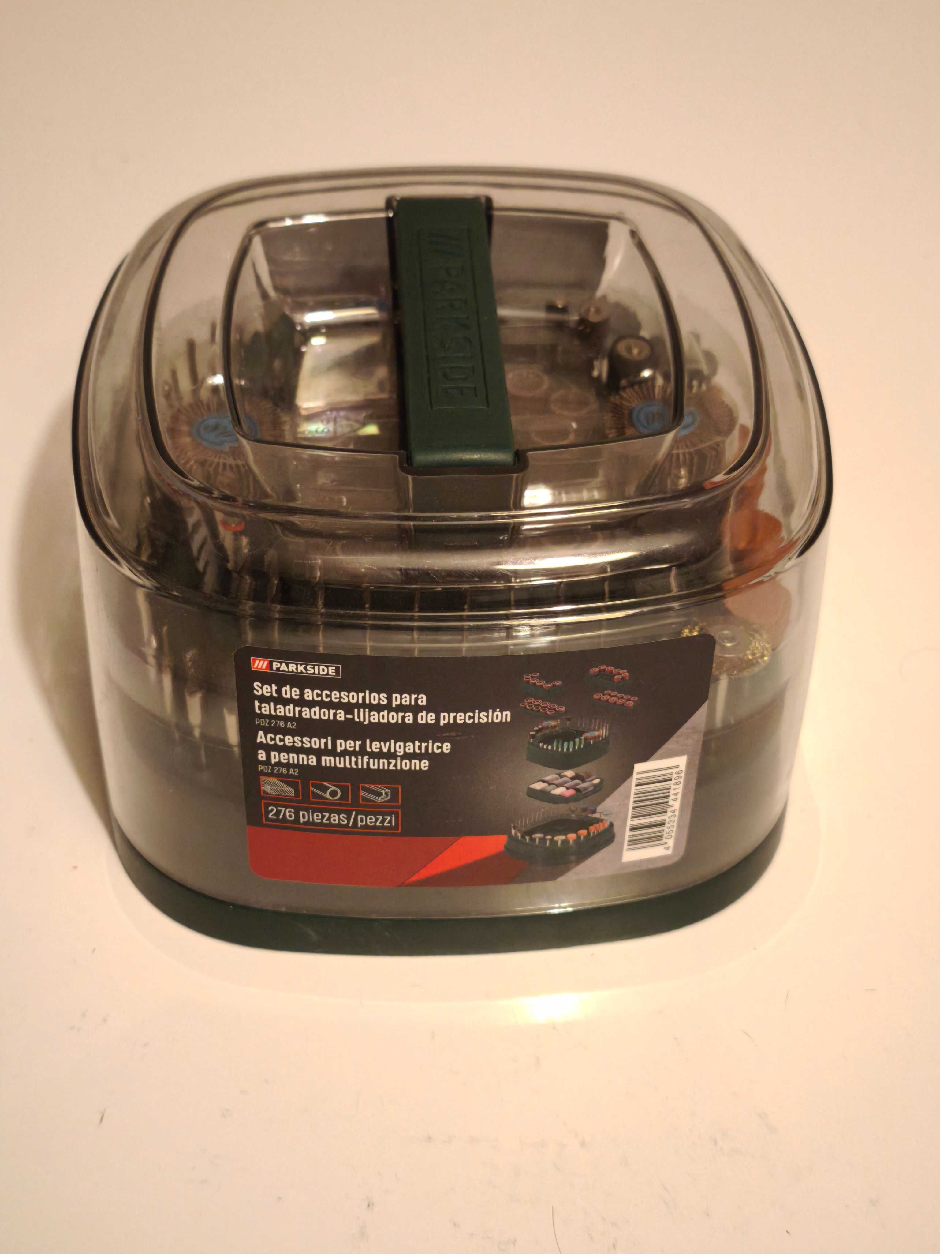 Kit 276 peças retificadora Parkside *NOVO*