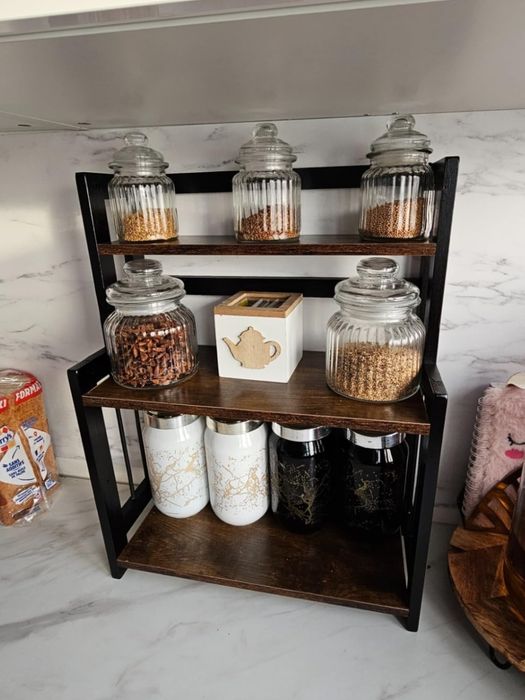 Nowa Solidna Półka Regał Na Blat 3 Poziomowy Stojak Vintage