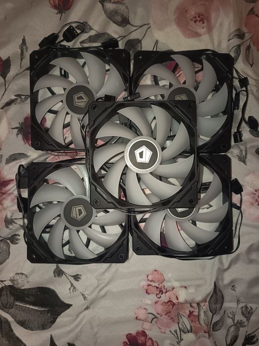 Kit 5 штук Argb вентилятори 120мм